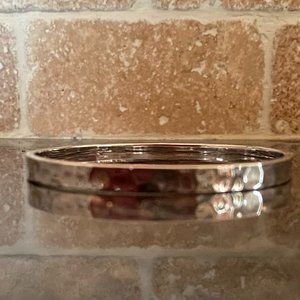 CloverPost Hammer Hinge Bracelet-Silver